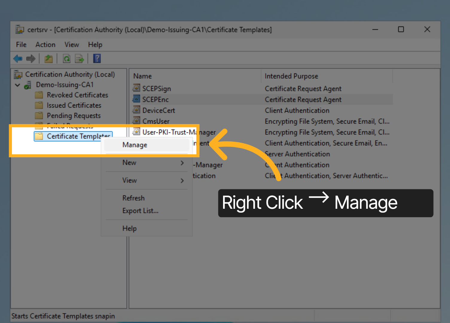 Manage Templates