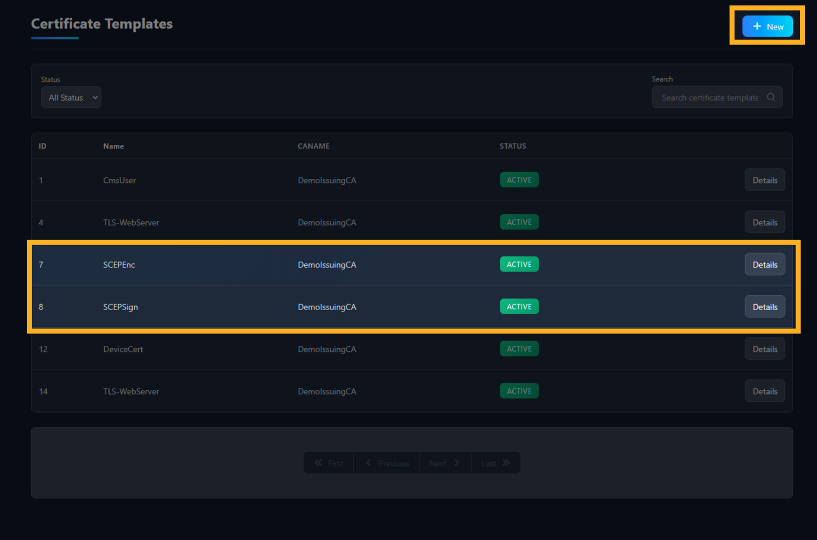 SCEP Templates