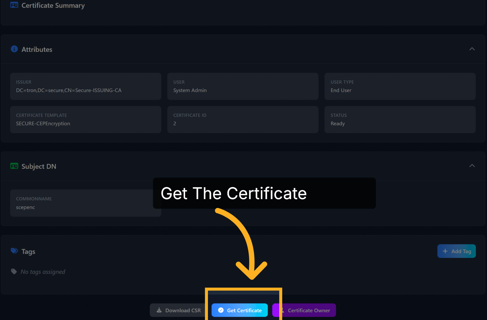 CEP and SIGNING Certificate - 06