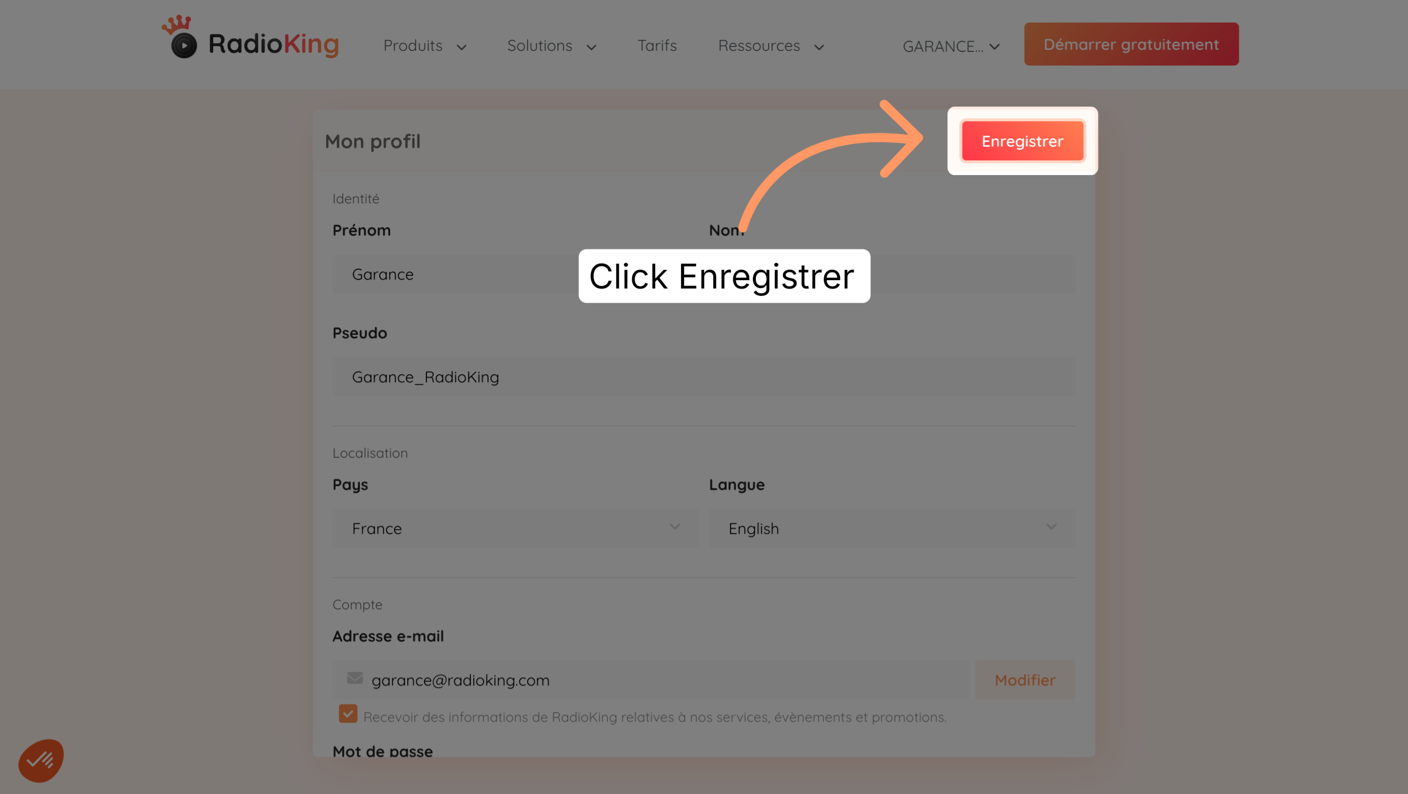 Save Language Preferences