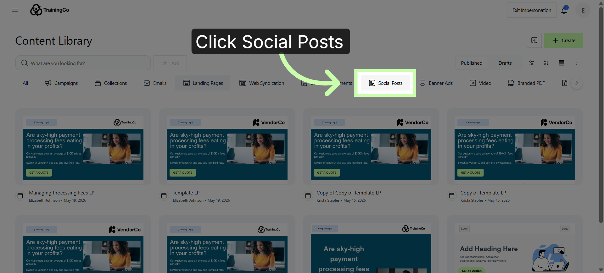 Social Posts