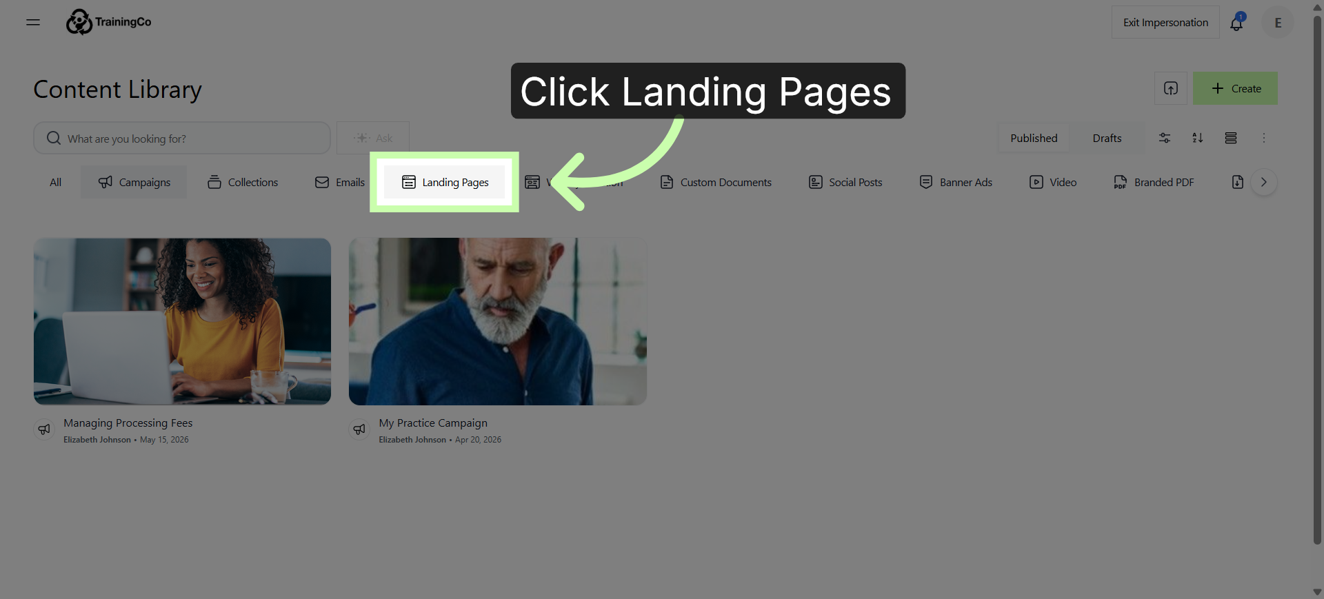 Landing Pages