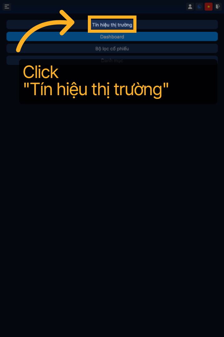 Select Market Signals Tab Again