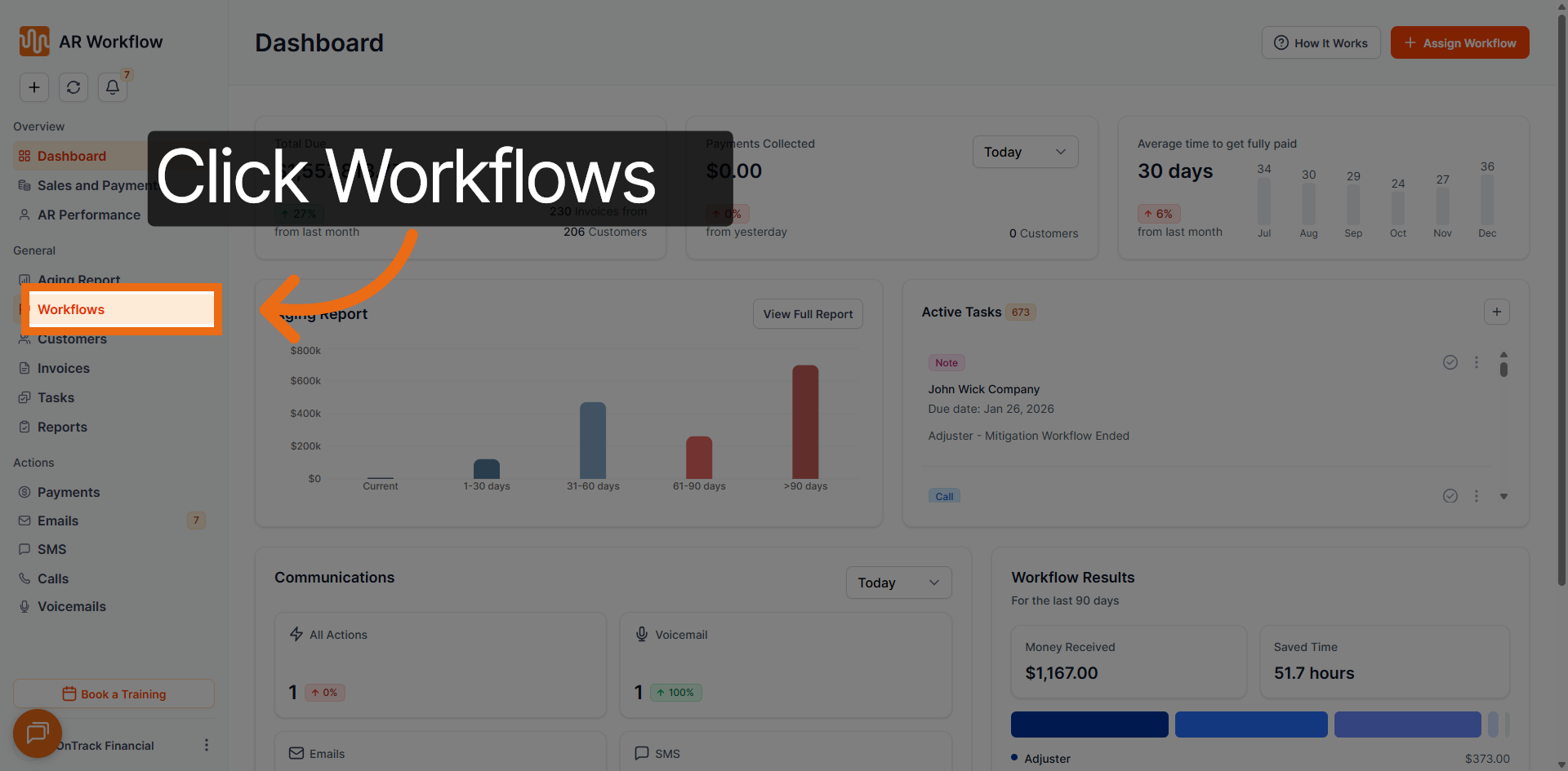 Navigate to Workflows