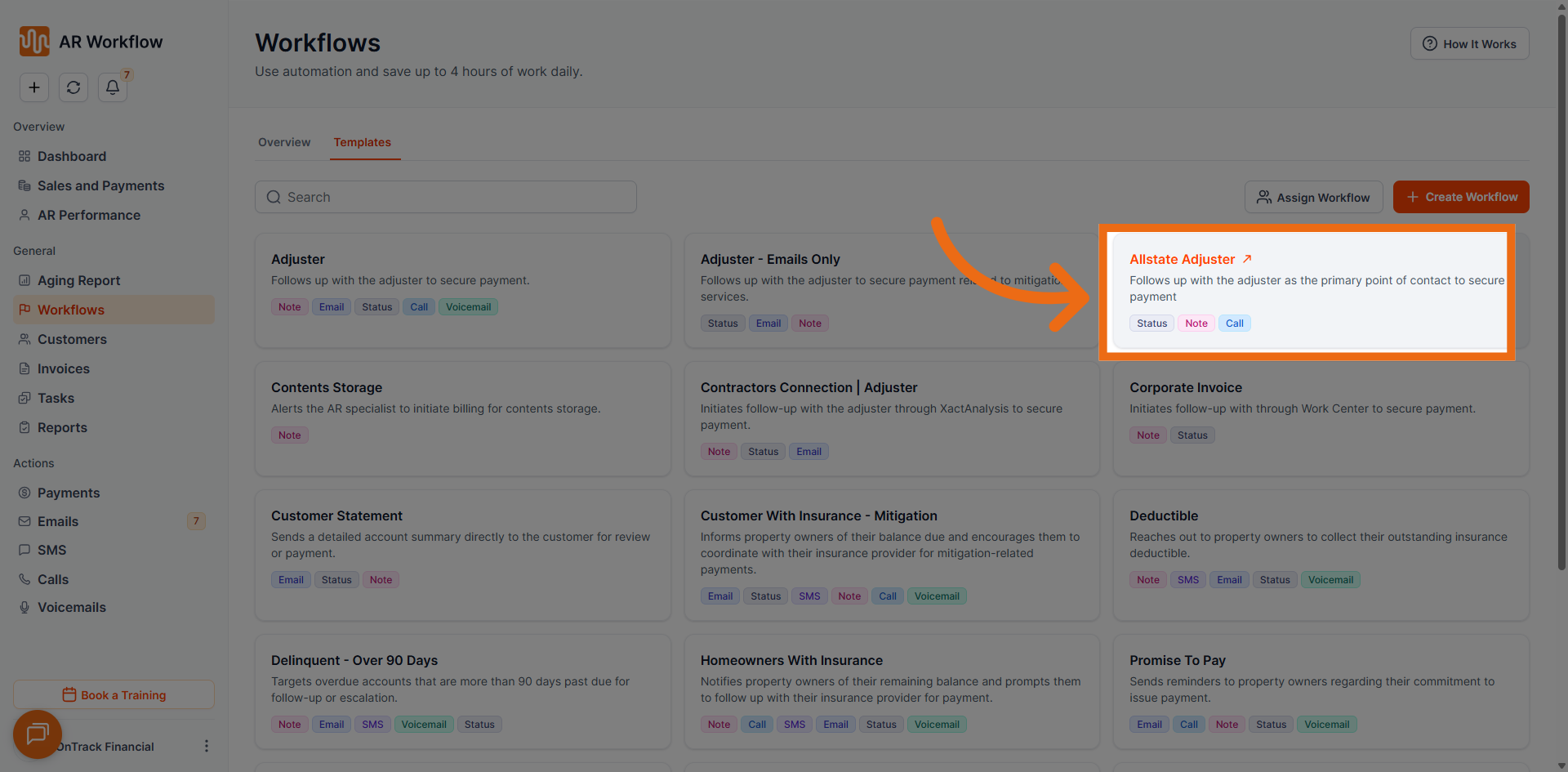 Allstate Adjuster Template