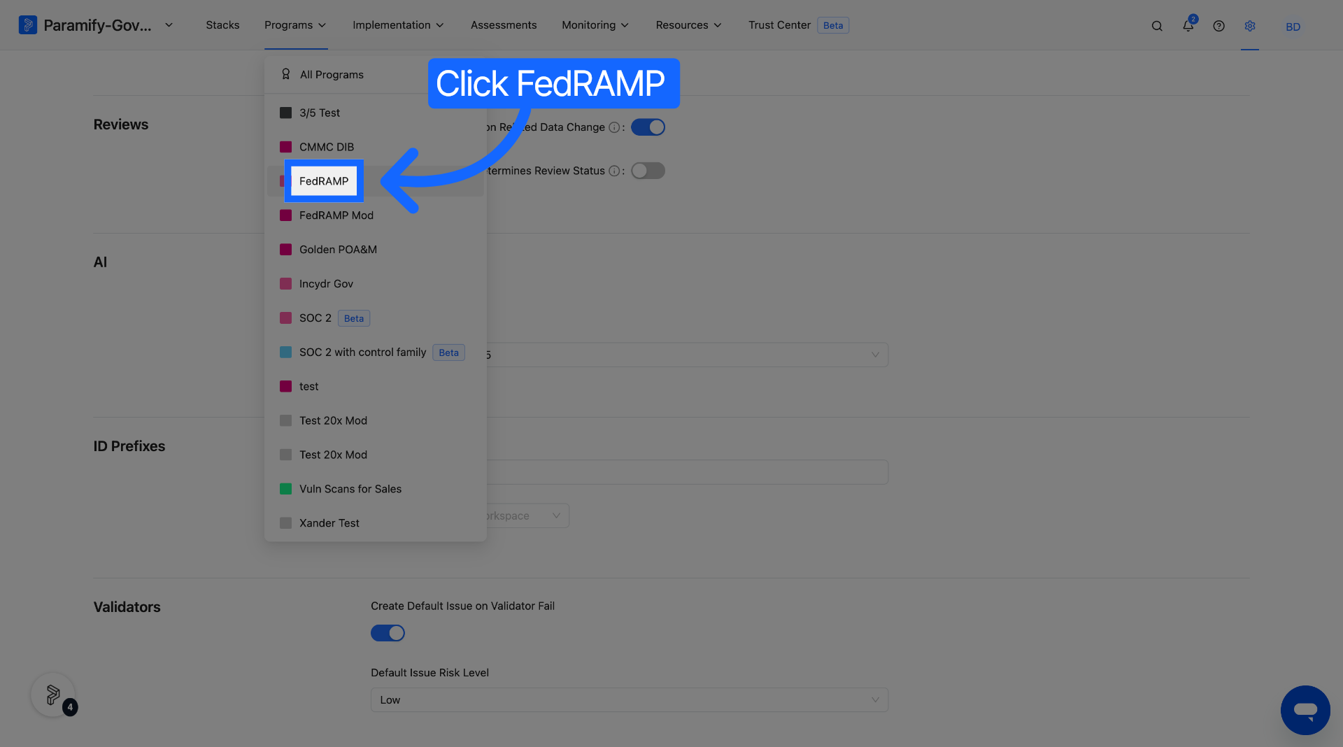 Select FedRAMP Program