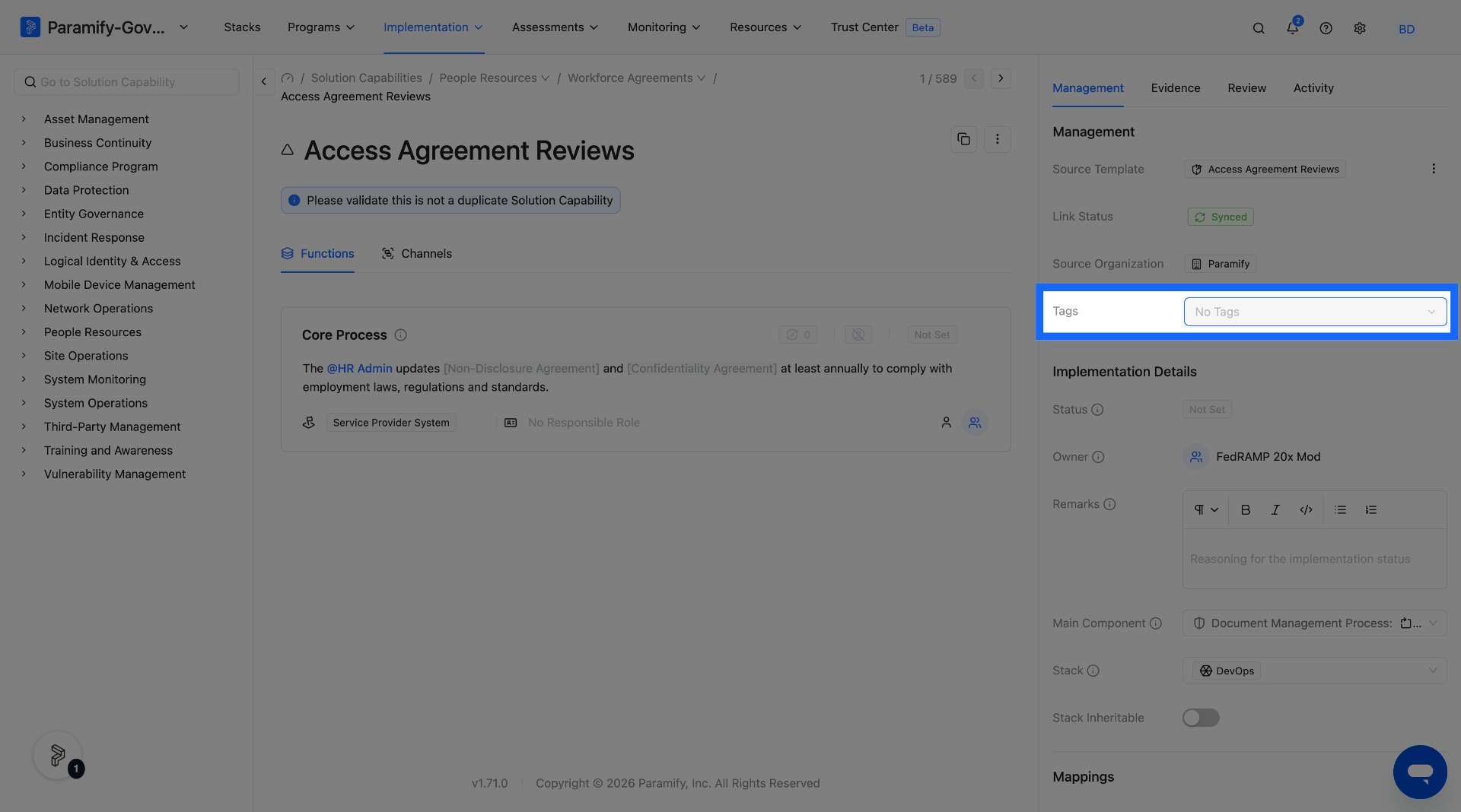 Initiate Review Process