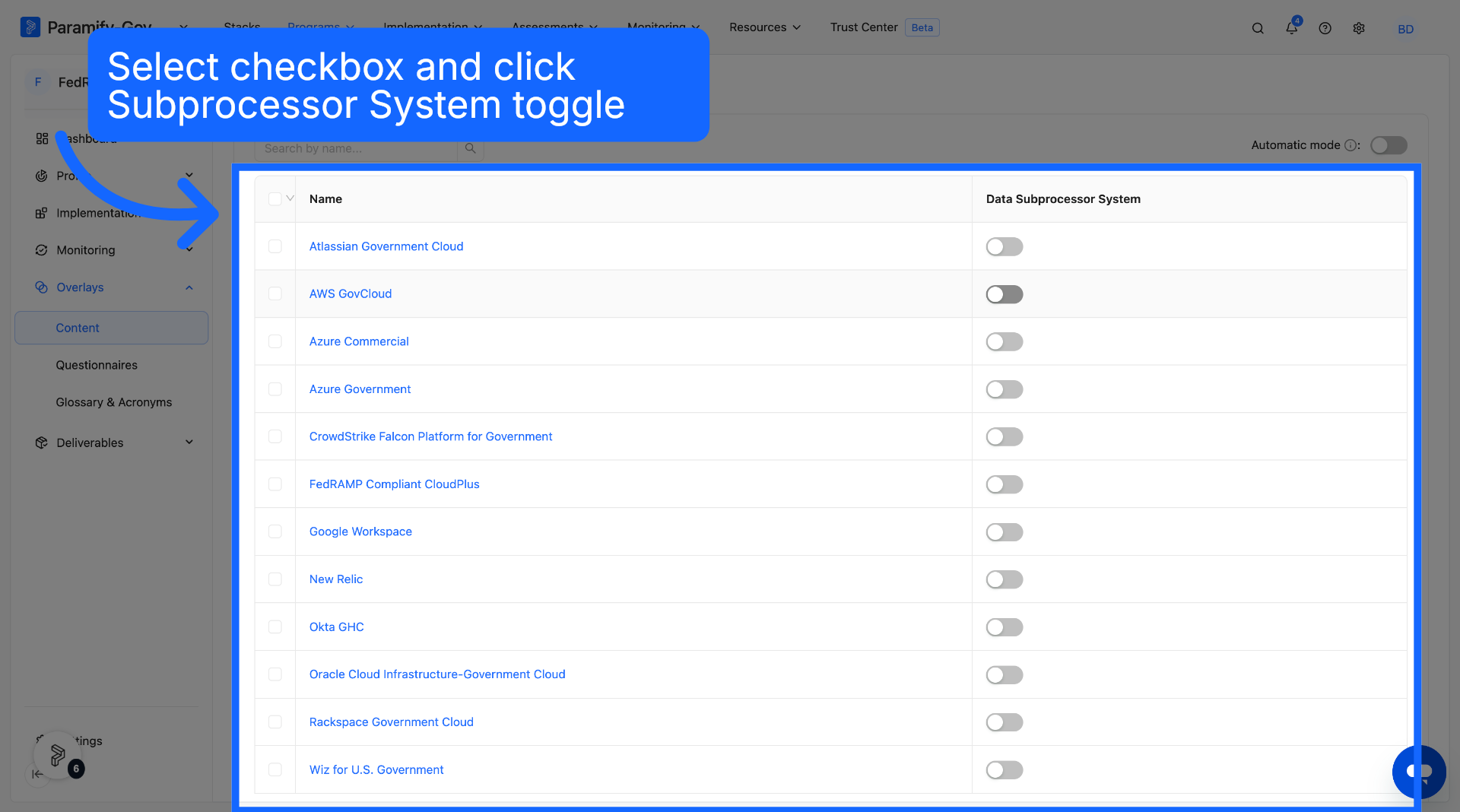 Open Authorization Details