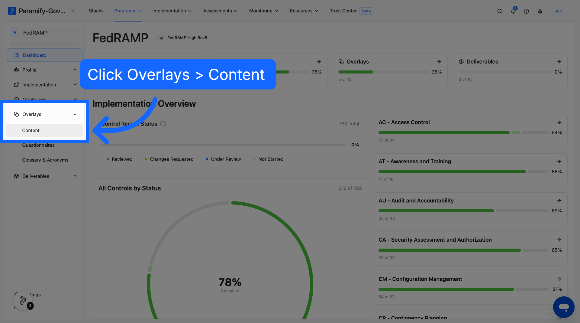 Select Content Section