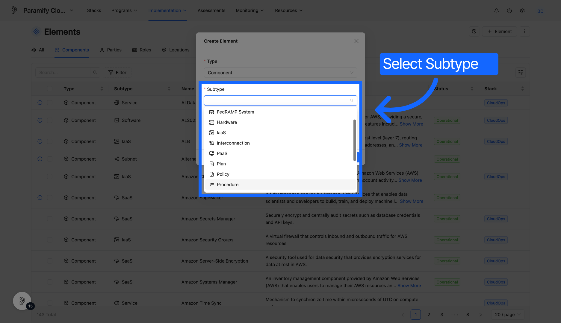 Open Procedure Category