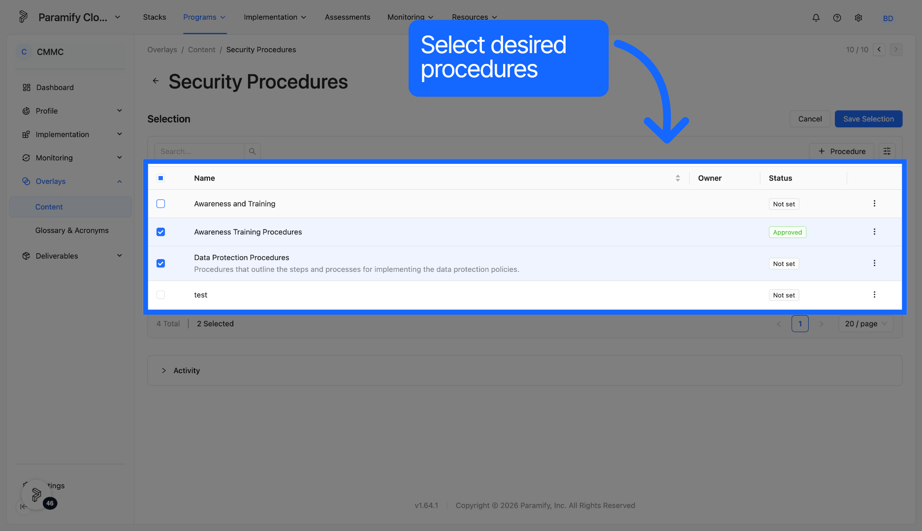 Click Selection Field