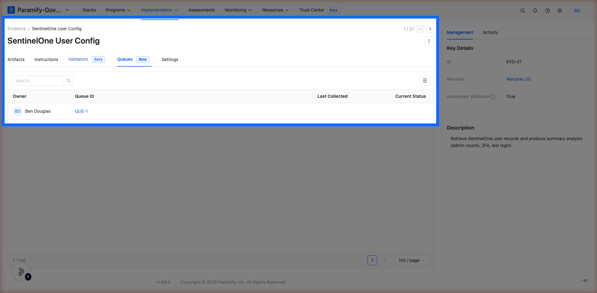 Open Validators Beta Tab
