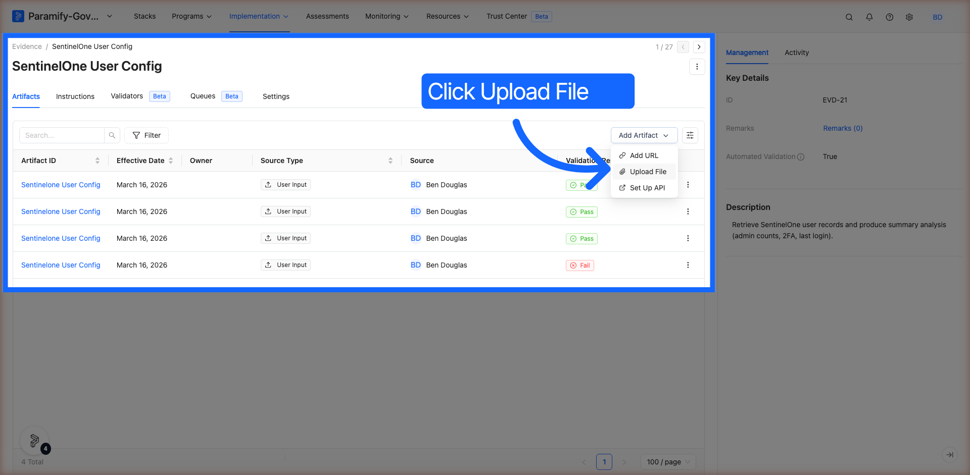 Open File Upload Dialog