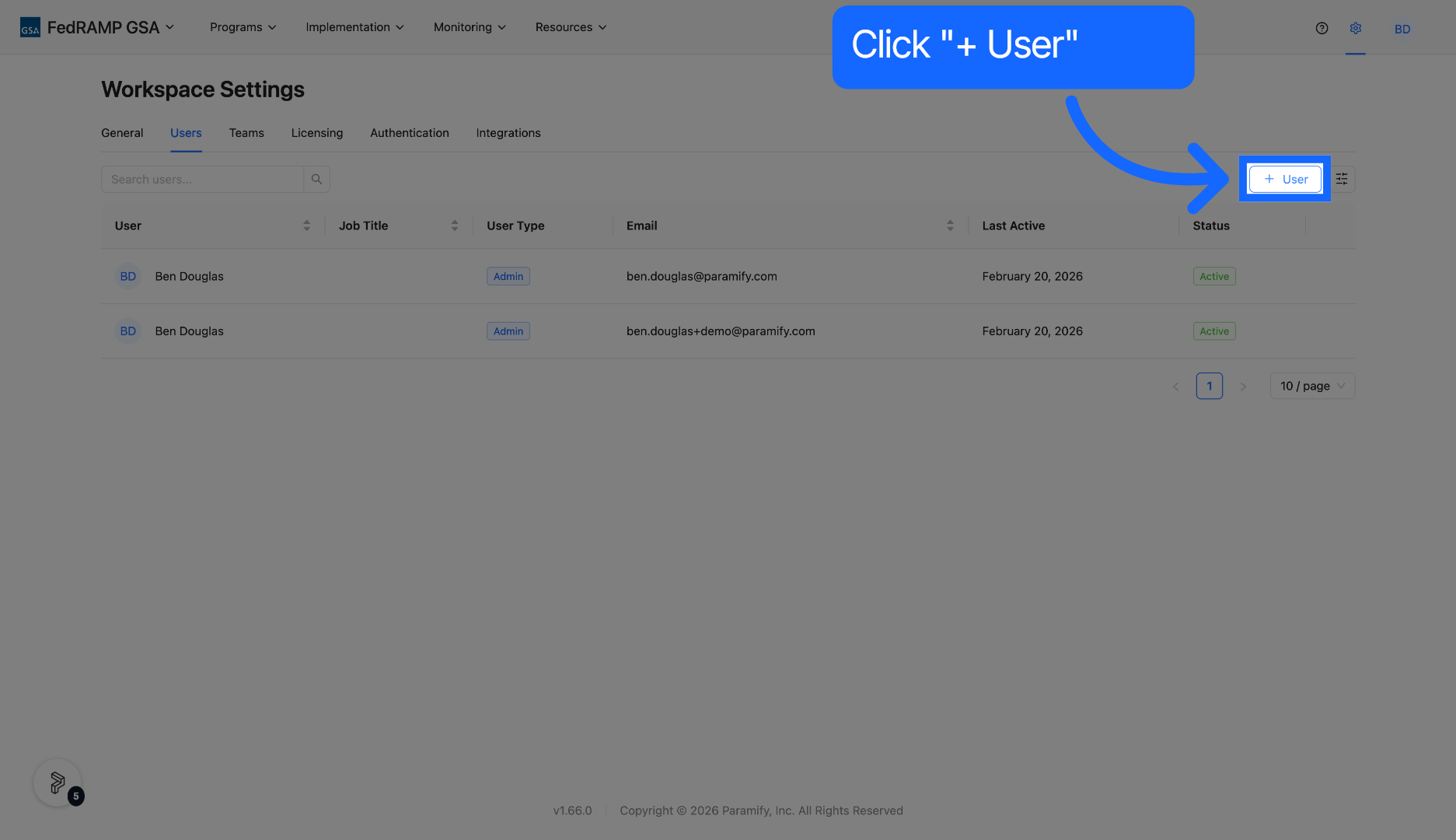 Access User Management