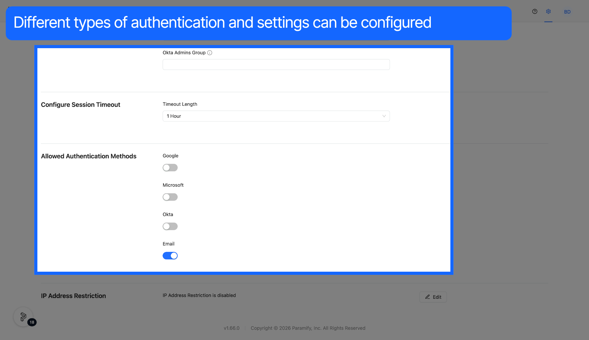 Check Authentication Methods Again