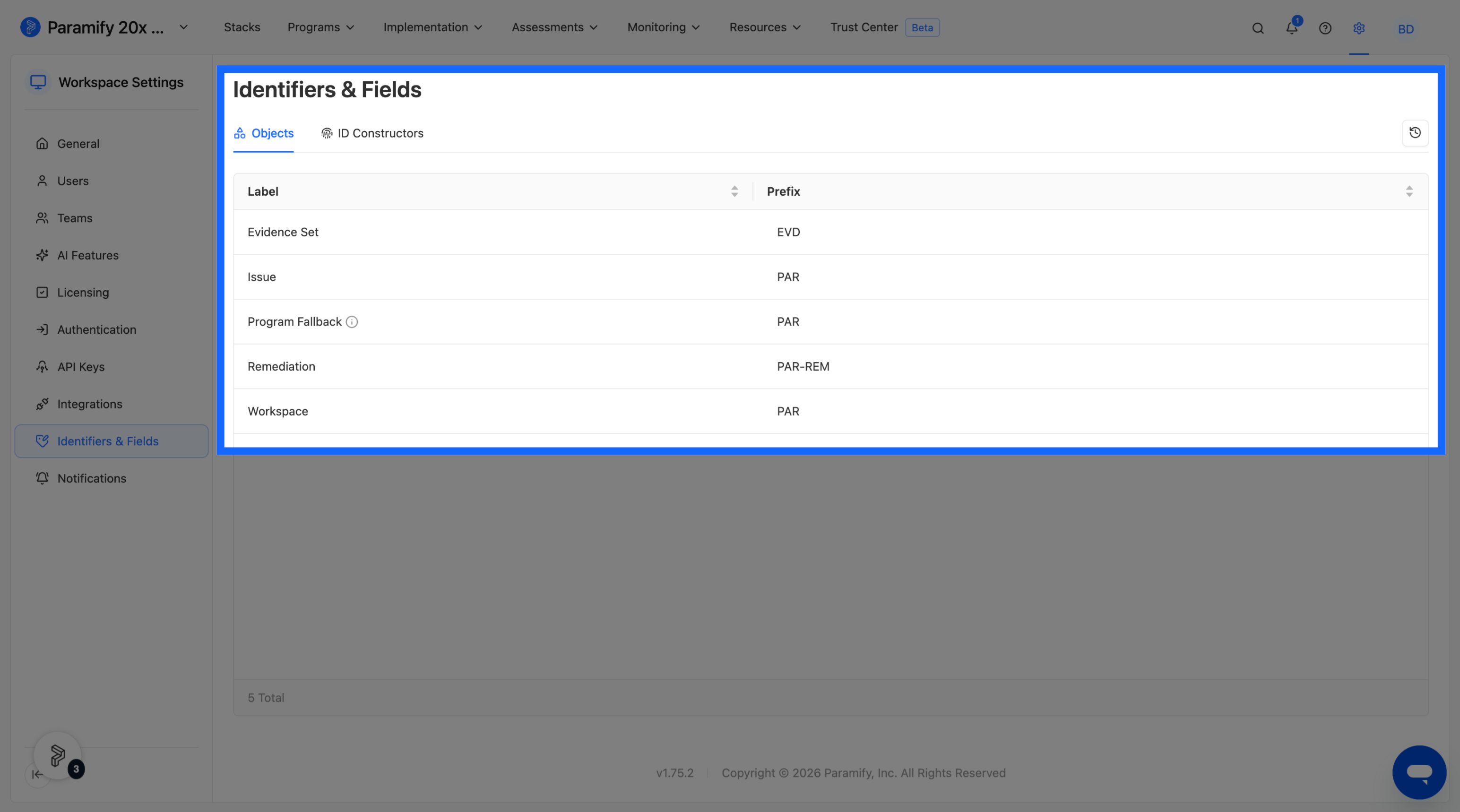 Open Objects ID Constructors