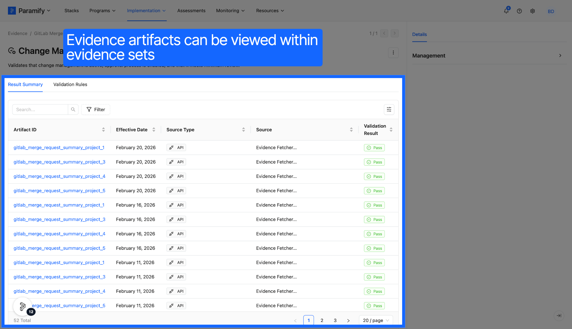 View Result Summary And Validation