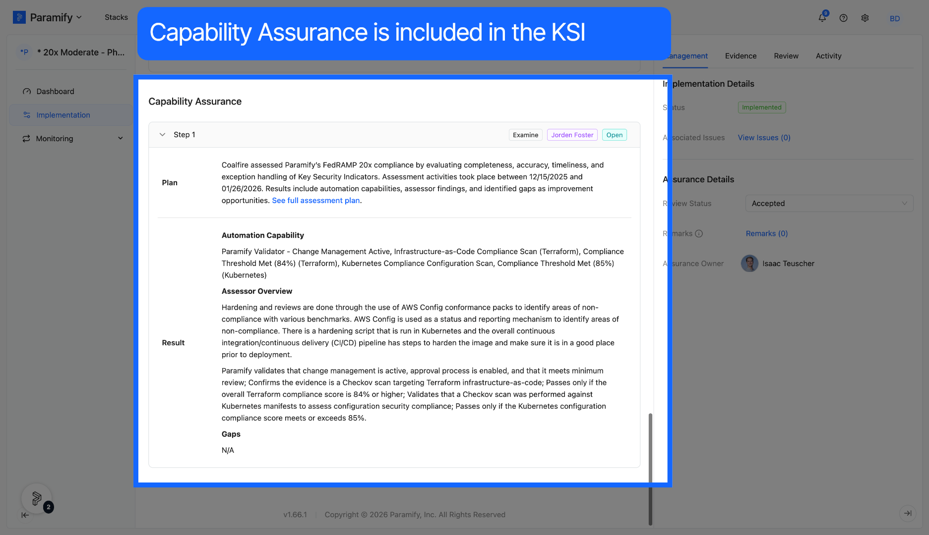 Reopen KSI Requirement Details