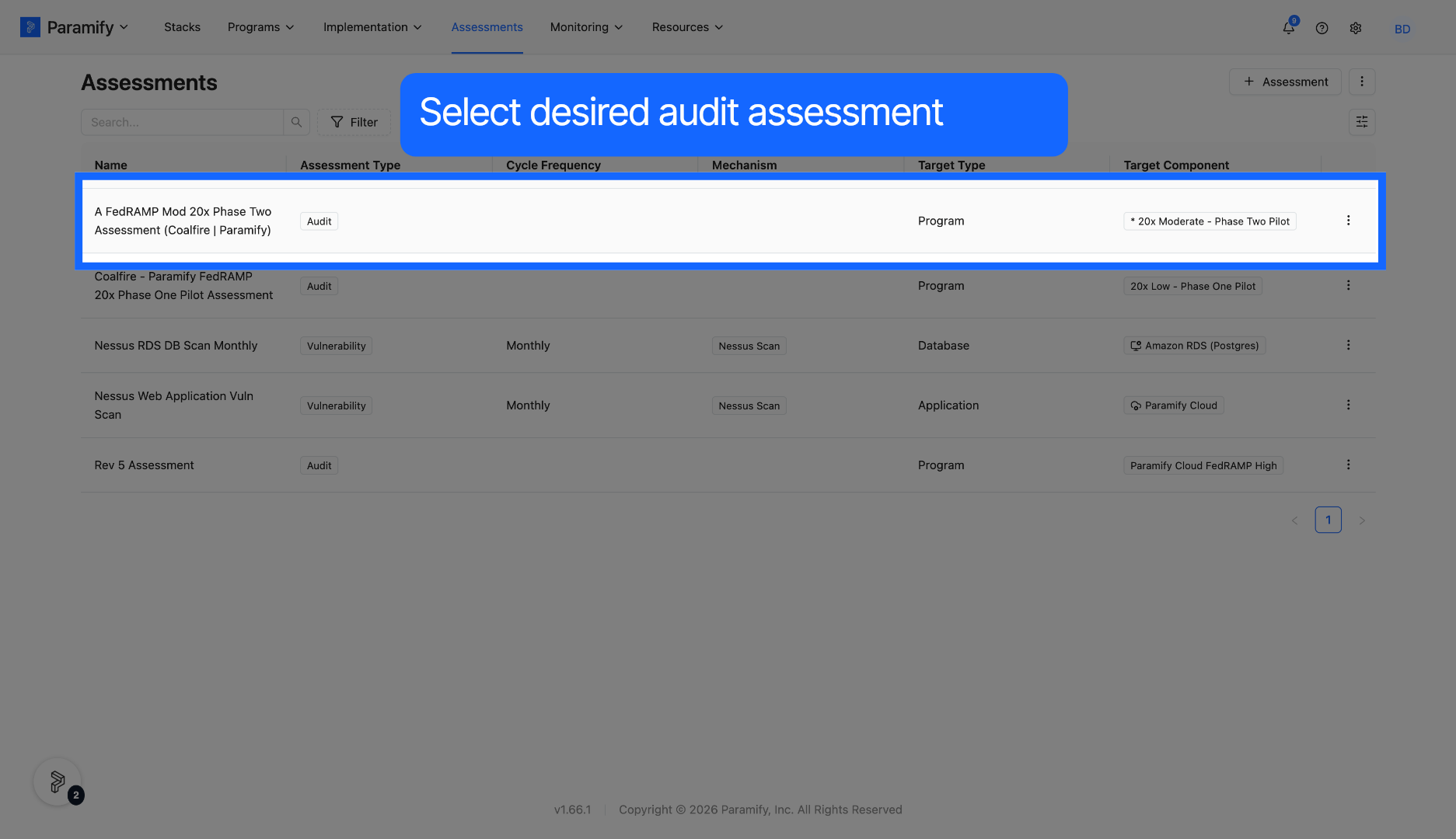 Access Audit Category