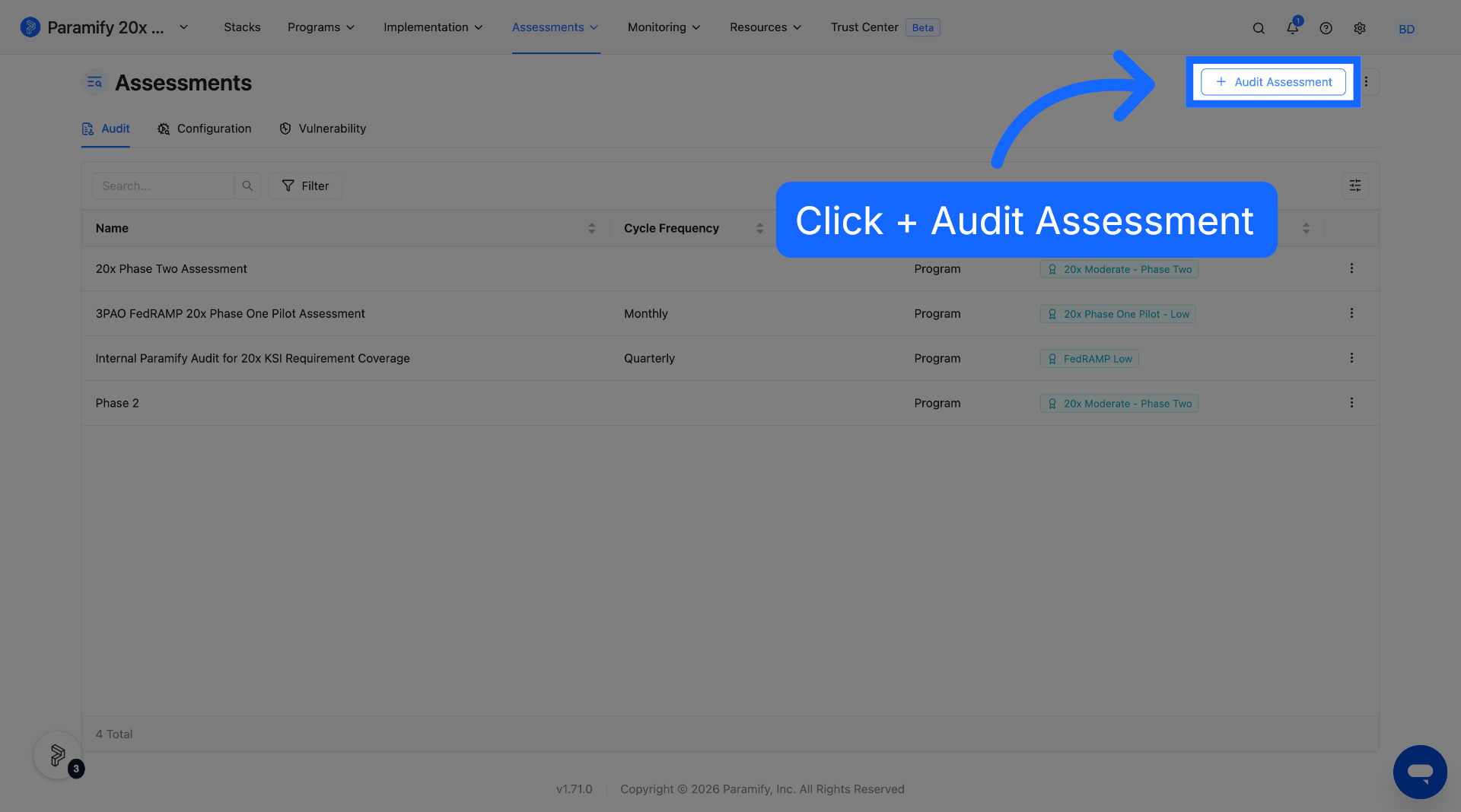 Select Audit Assessment