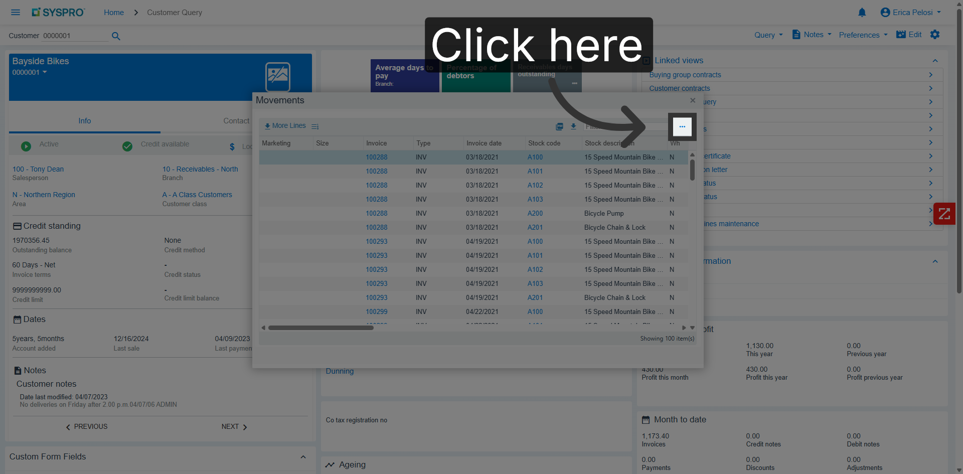 Access Additional Options