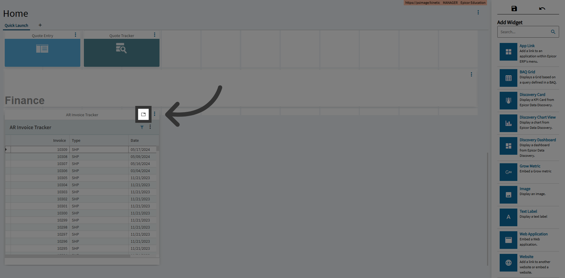 Click Navigation Link