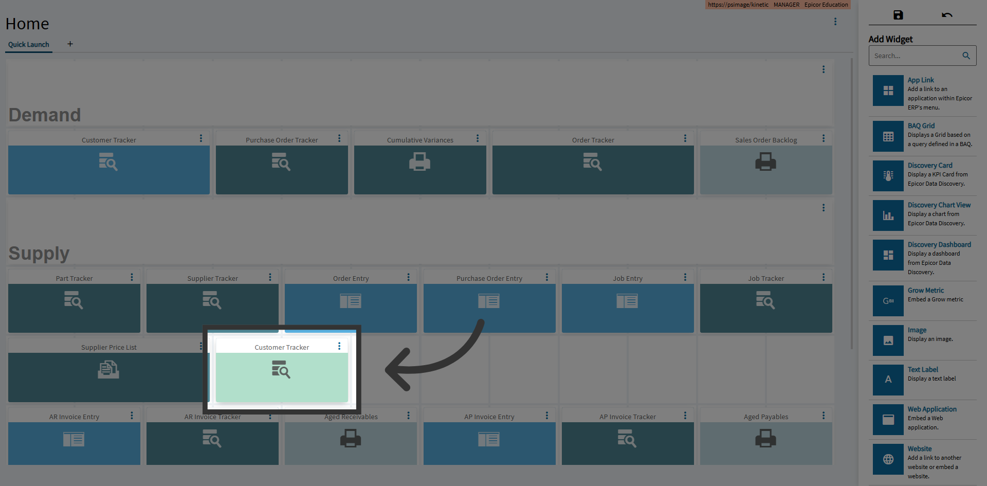 Customizing Widget Size