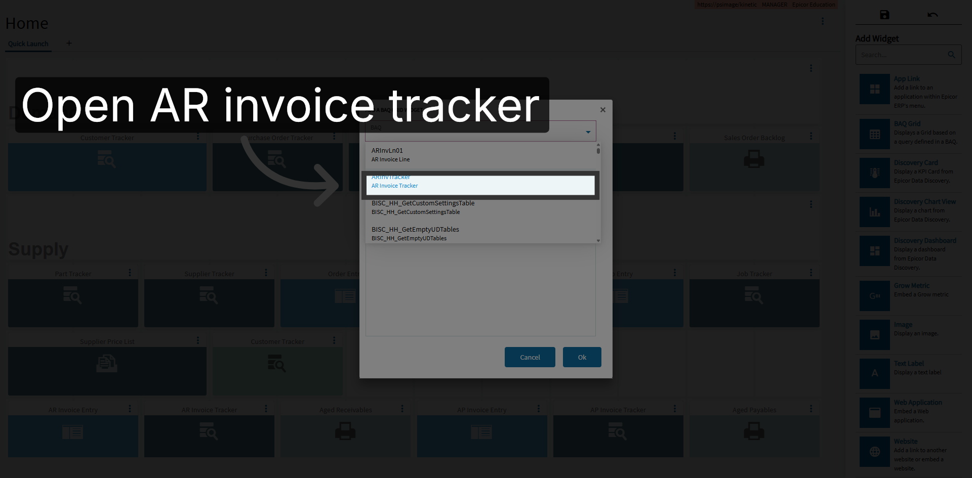 Open AR Invoice Tracker