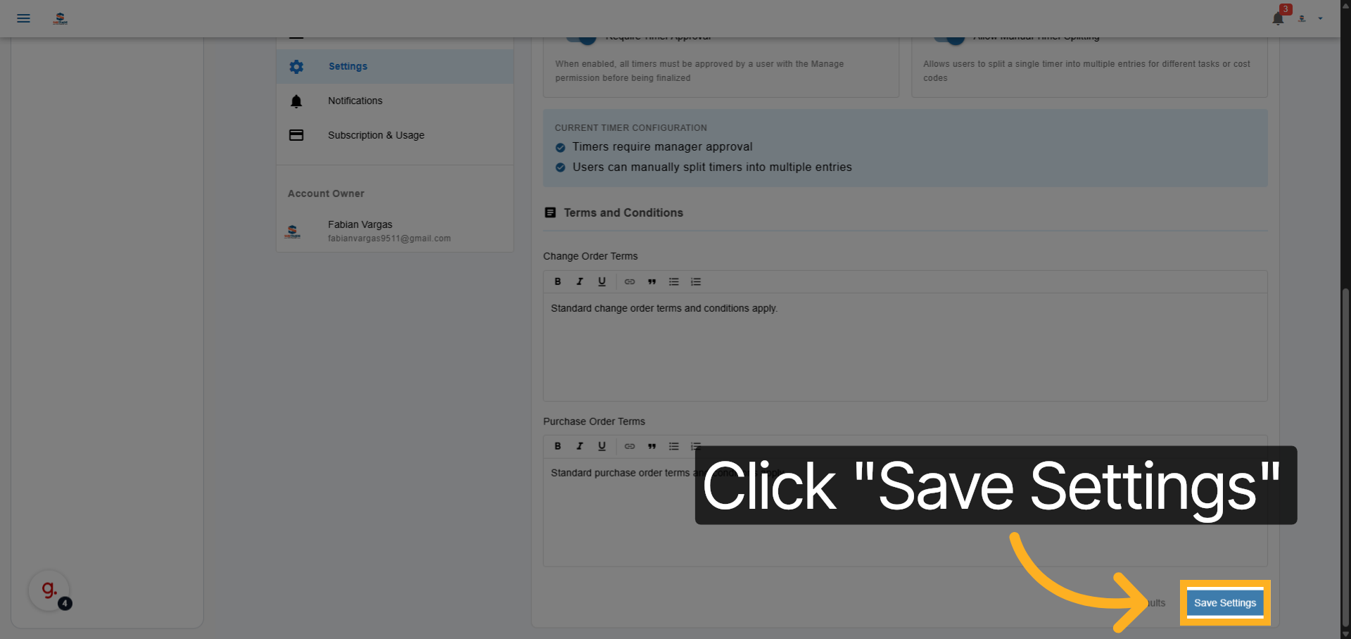 Save Configuration Changes