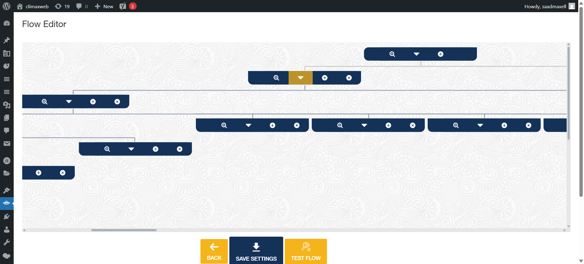 Maxbot visual Flow Editor overview