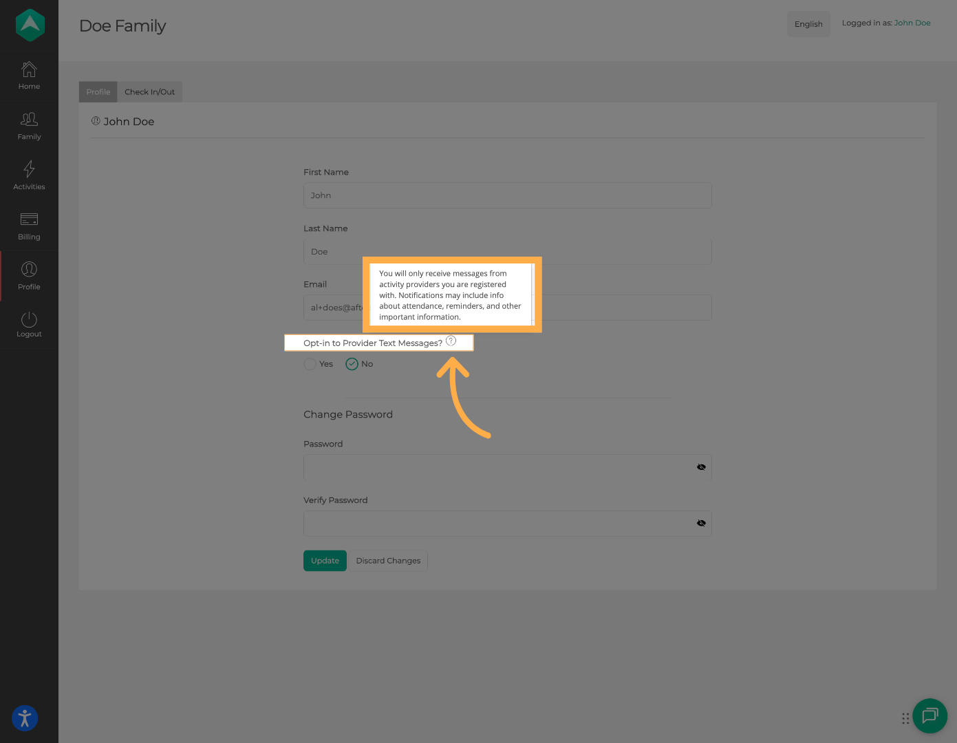 Review Notification Information