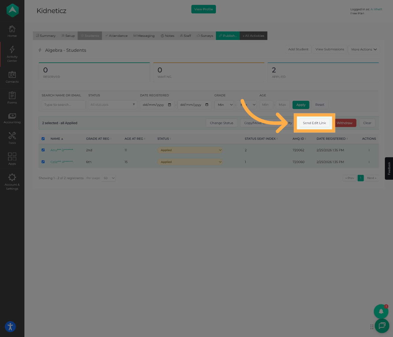 Send Edit Links in Bulk