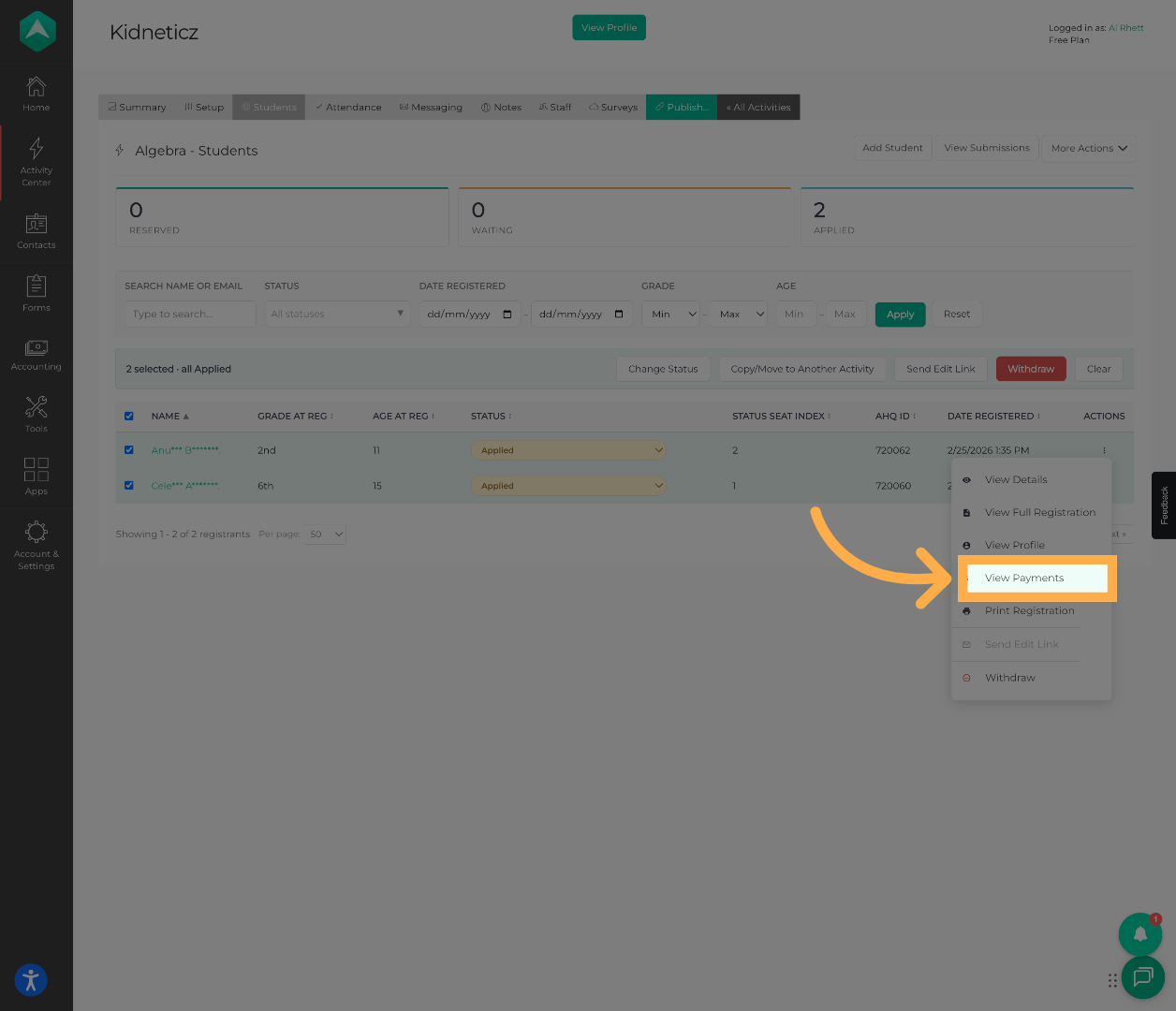 Review Payment Records