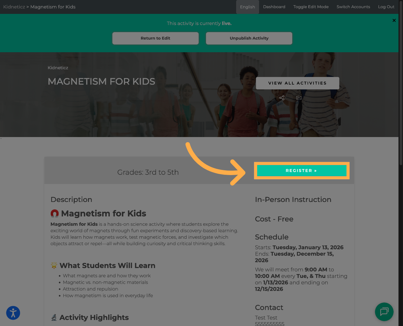 Start Registration Process