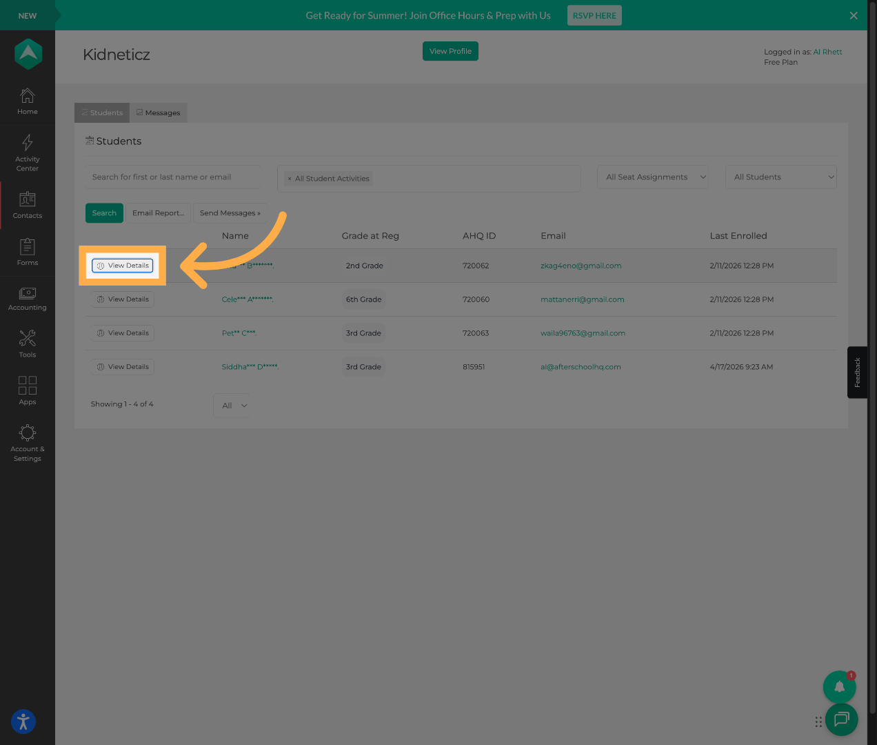 View Student Details
