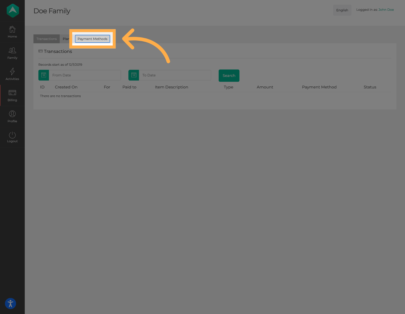 Open Payment Methods