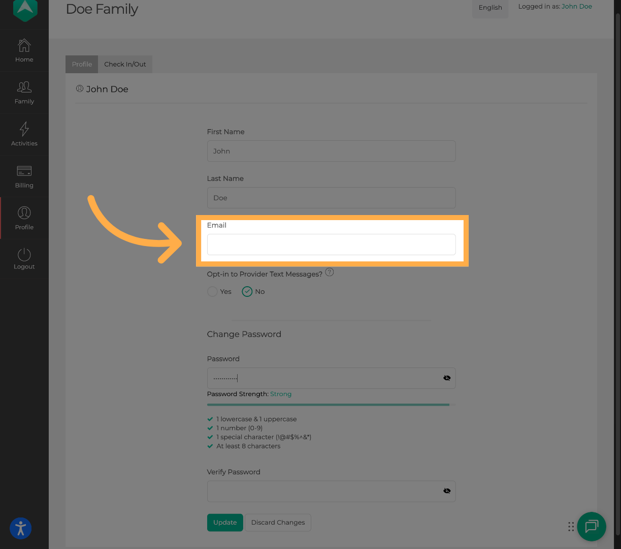 Edit Account Details