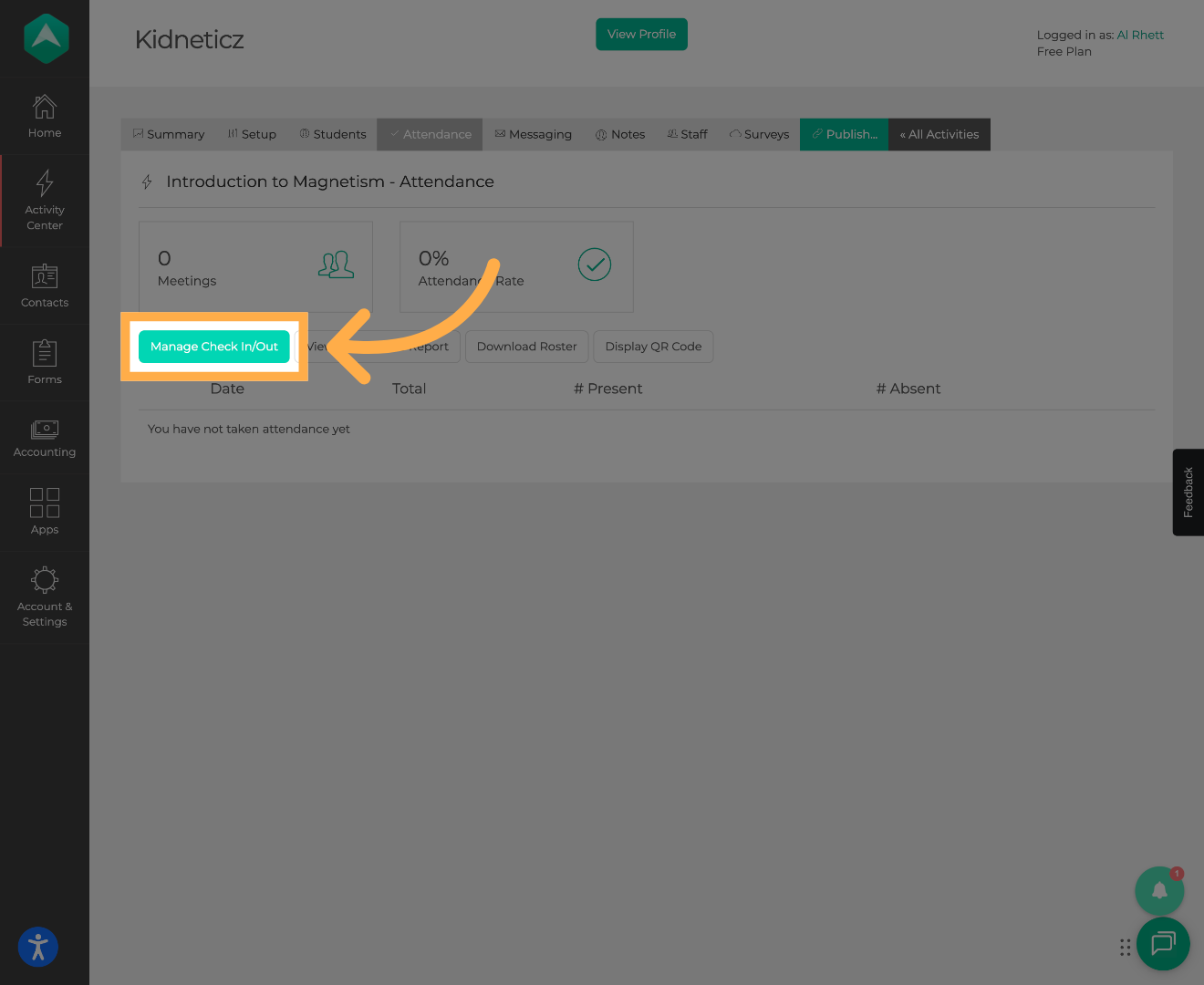 Open Check In/Out Management