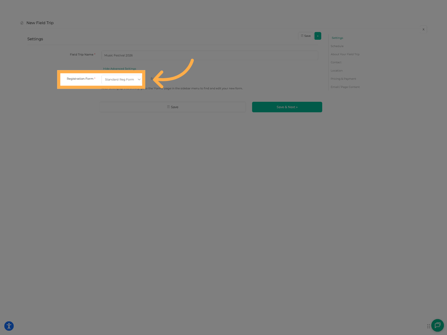 Add a Registration Form