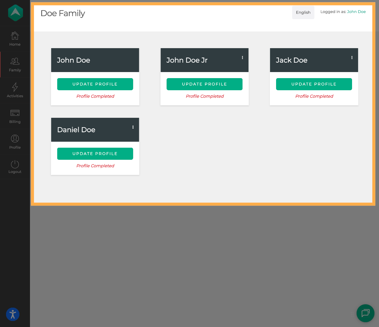 Confirm Profile Completion