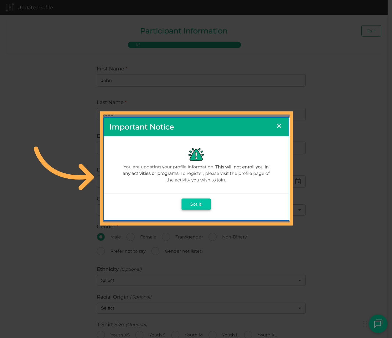 Acknowledge Confirmation
