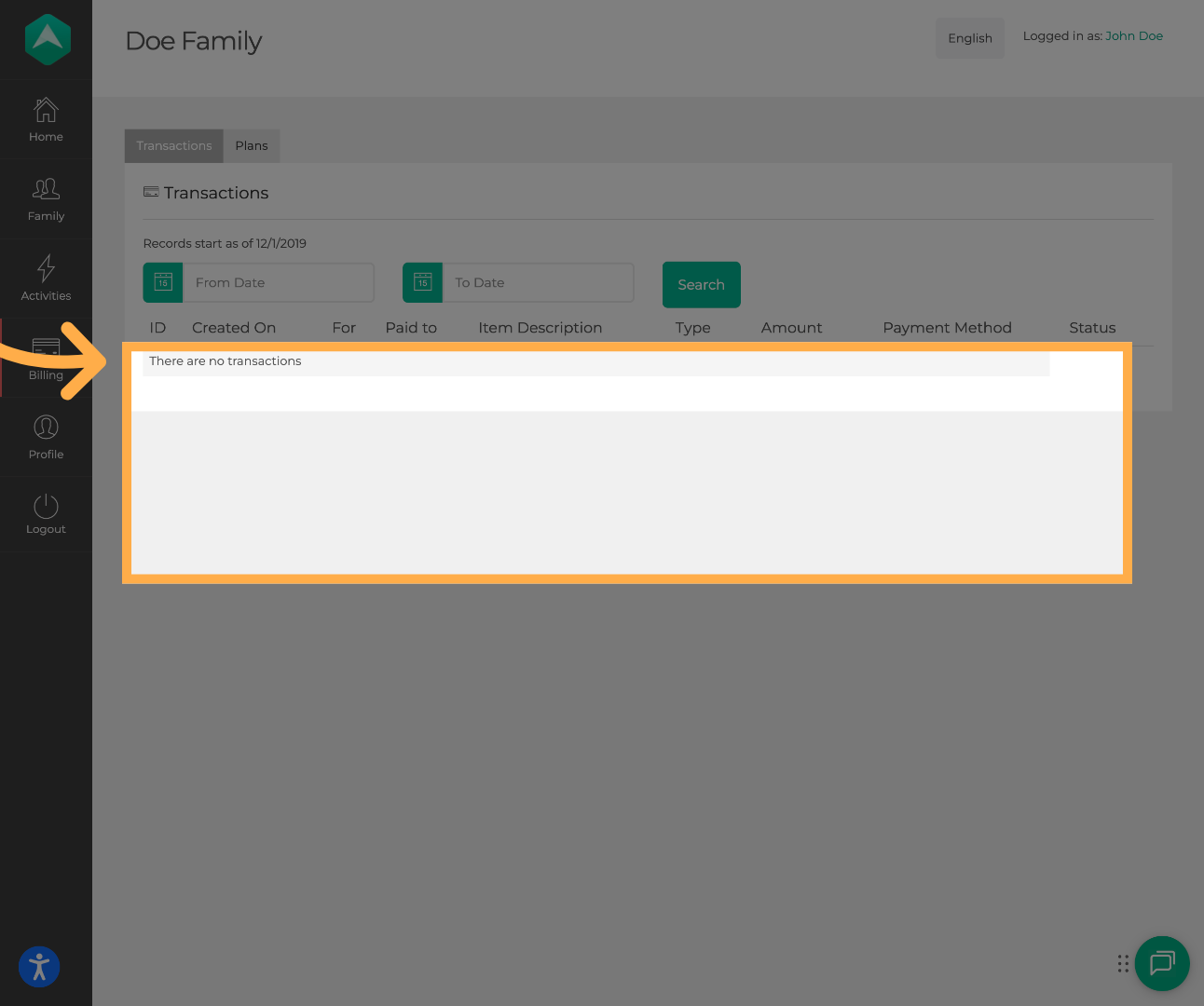 View Transaction Status