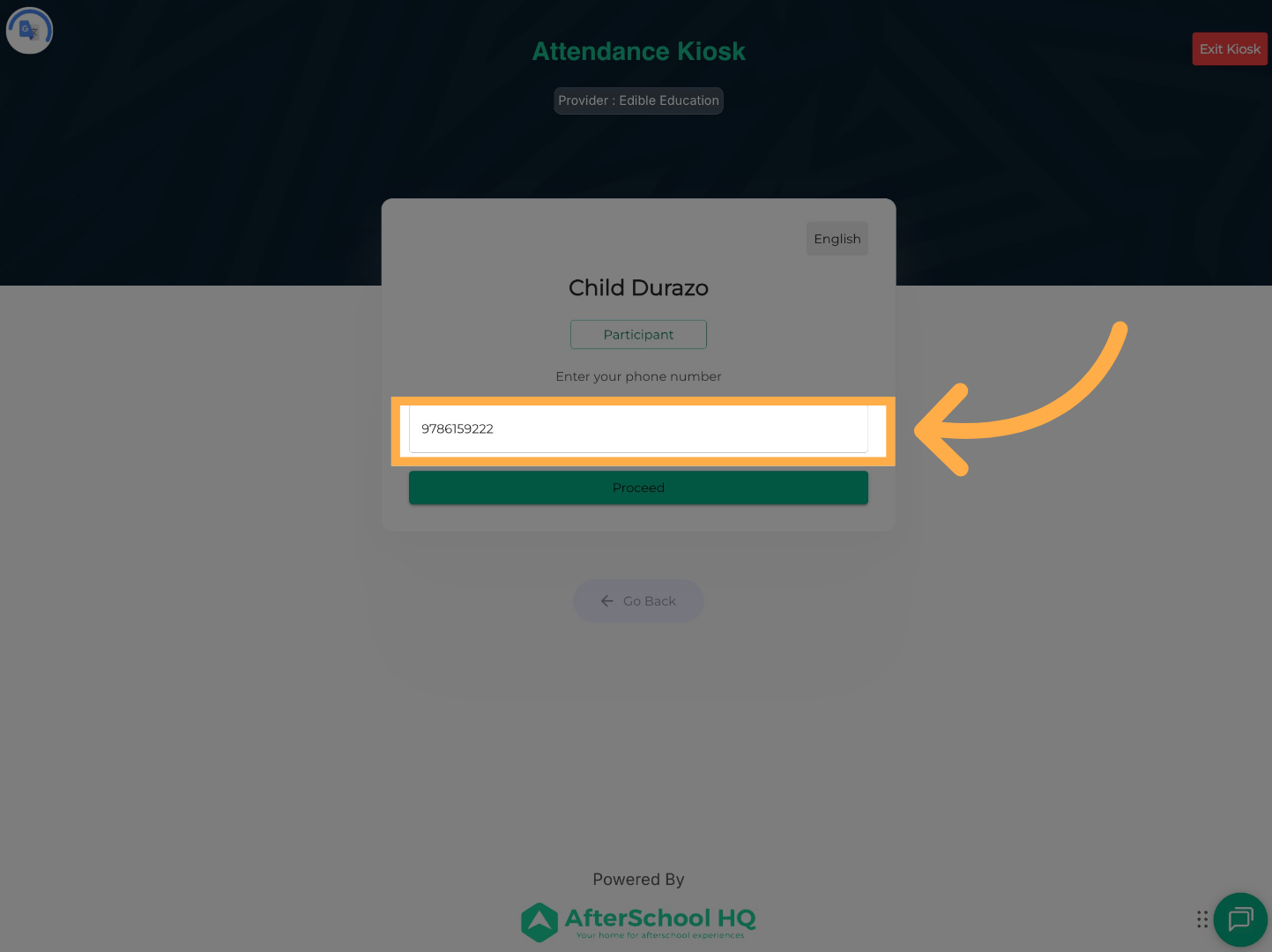 Enter your Phone Number