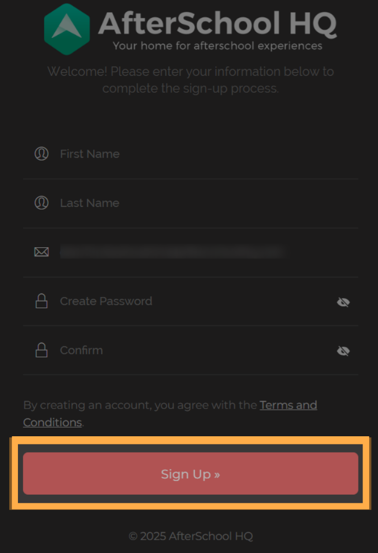 Sign Up