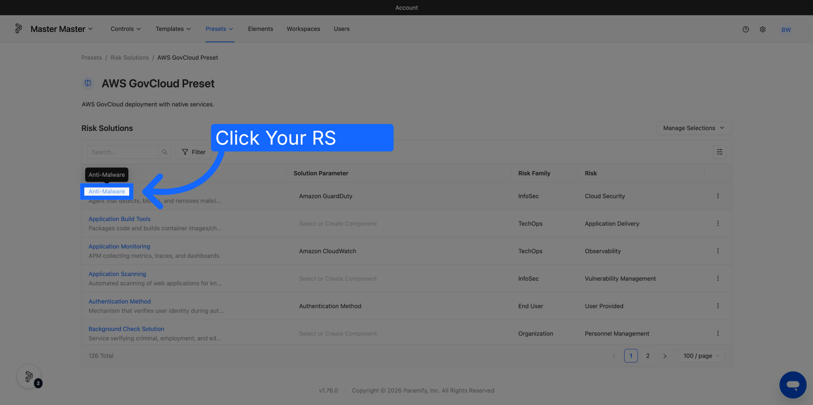 Select Anti-Malware Settings