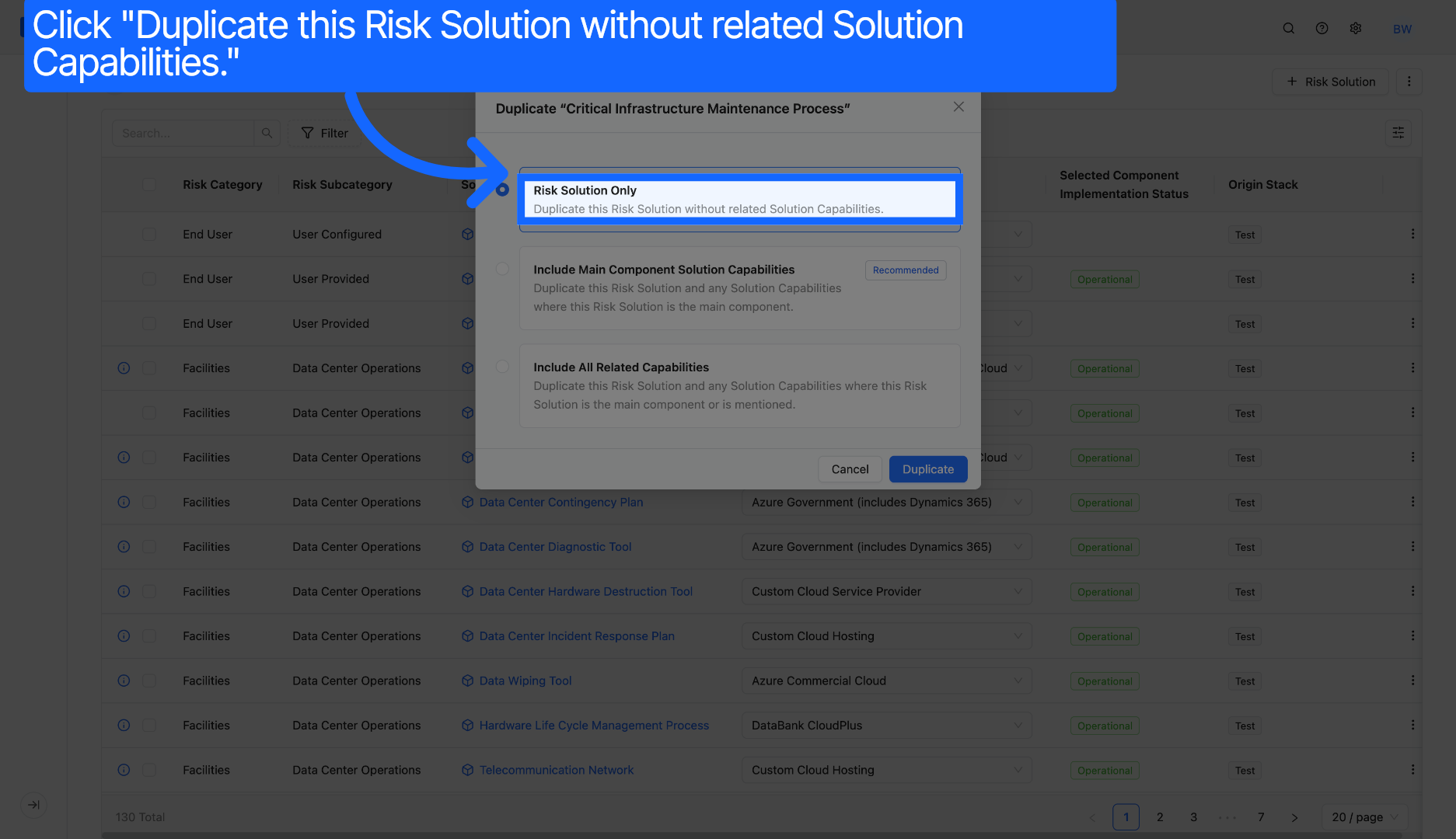 Choose Without Related Capabilities