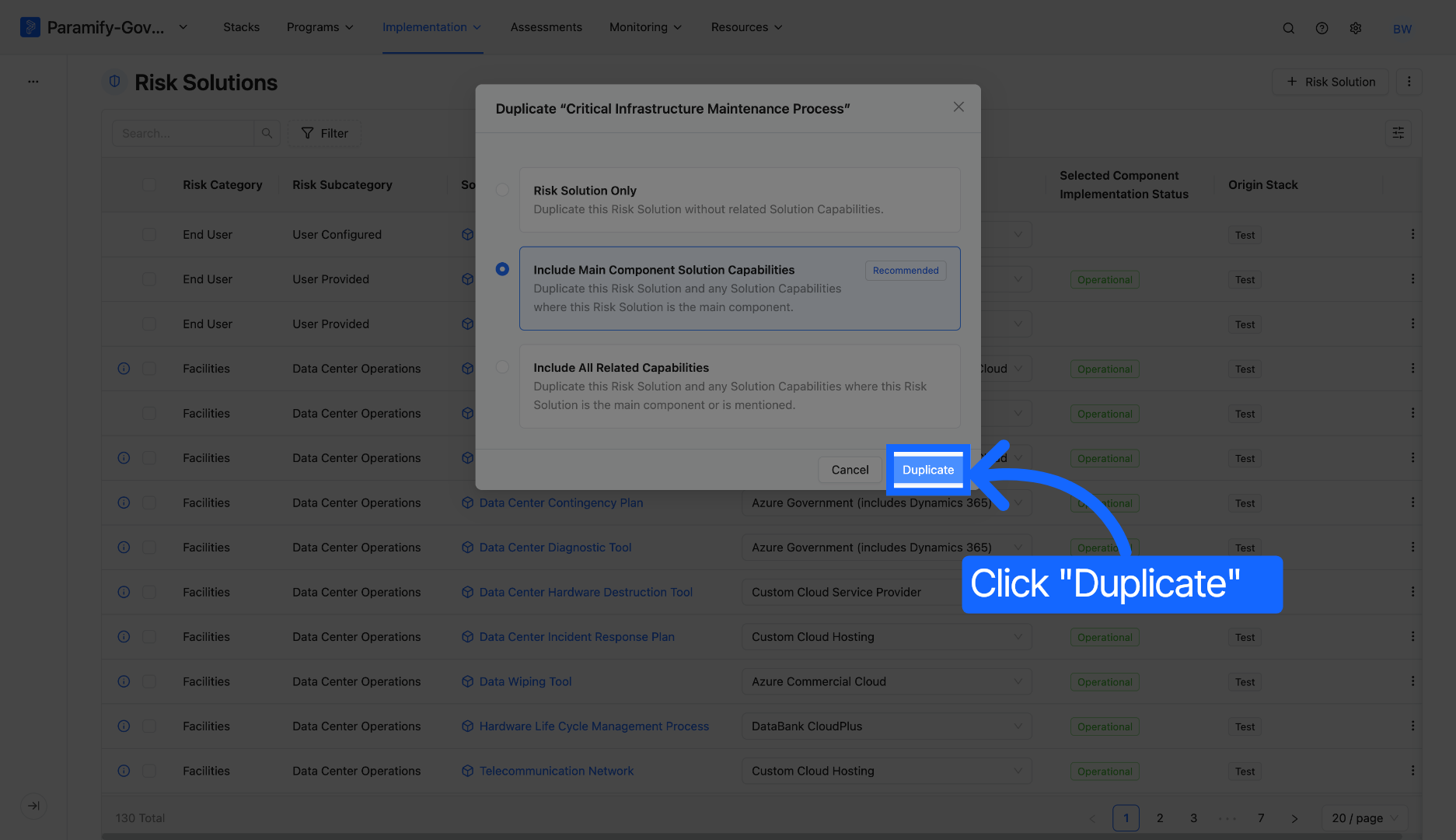 Confirm Duplication
