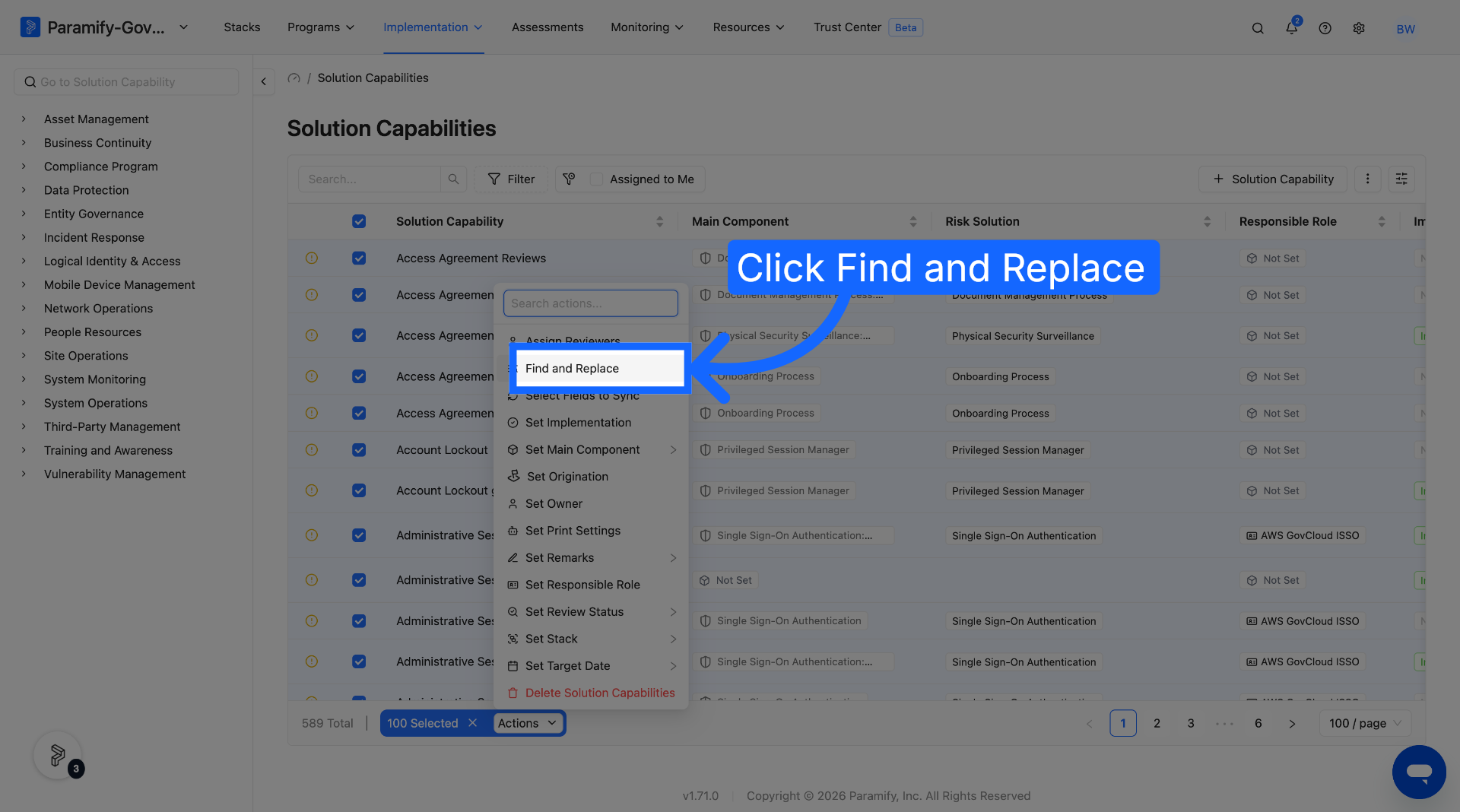 Access Find and Replace