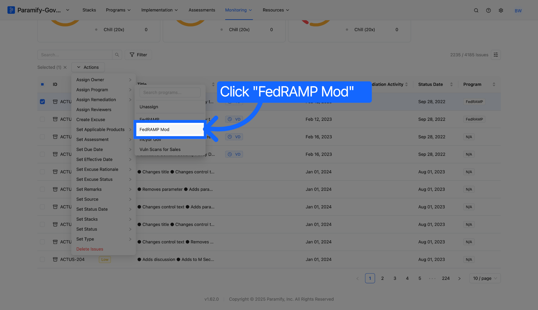 Select Program Option