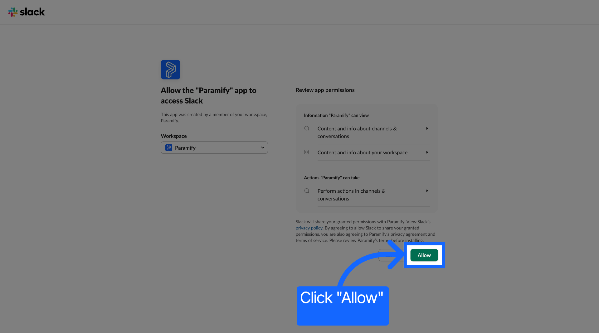 Allow Paramify Access